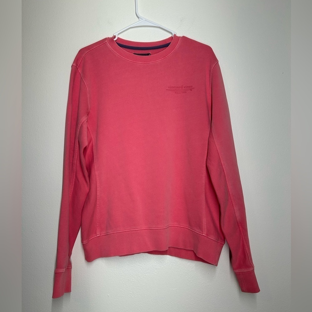 Vineyard Vines Men’s The Surfside‎ Crewneck Sweatshirt in Lobster Reef S NWT
